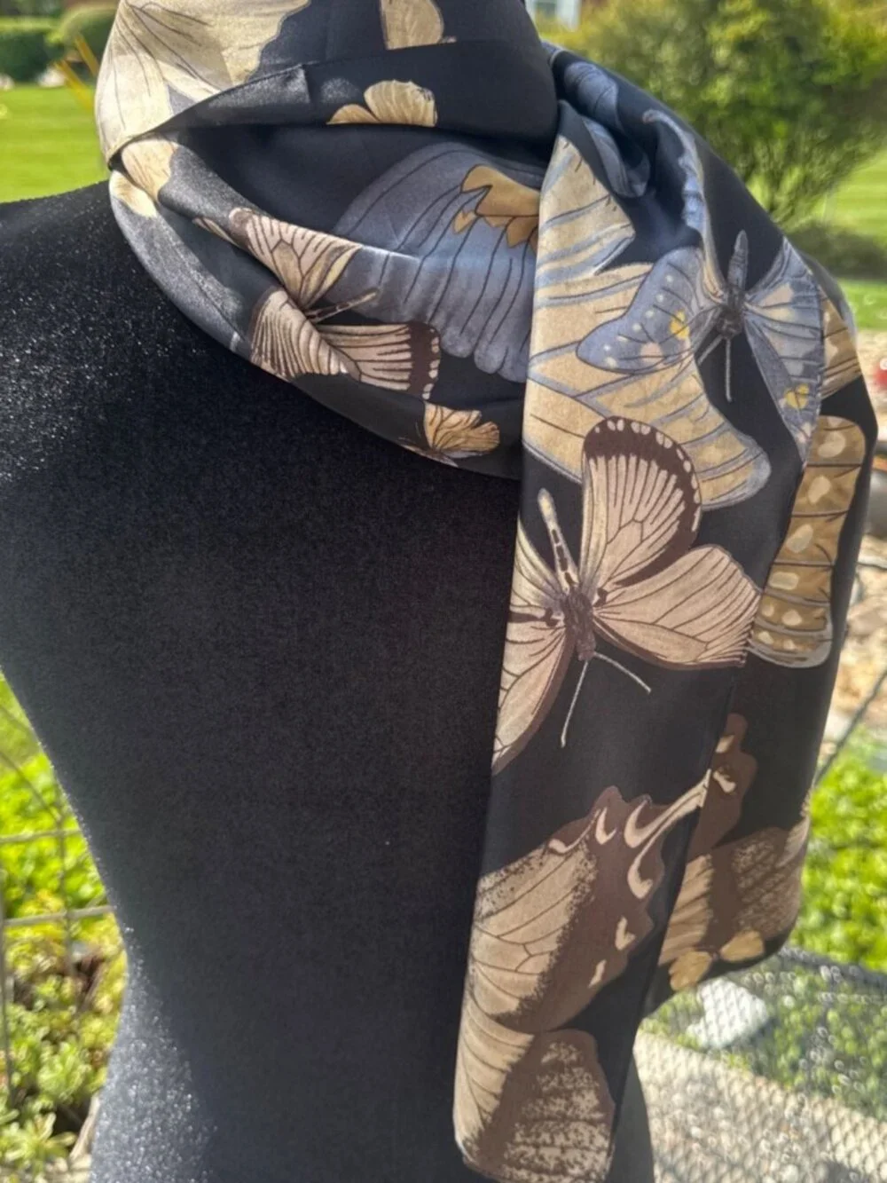 Silk Butterfly scarf throw wrap10